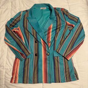 Crazy Train Western Serape XL Blazer NWOT